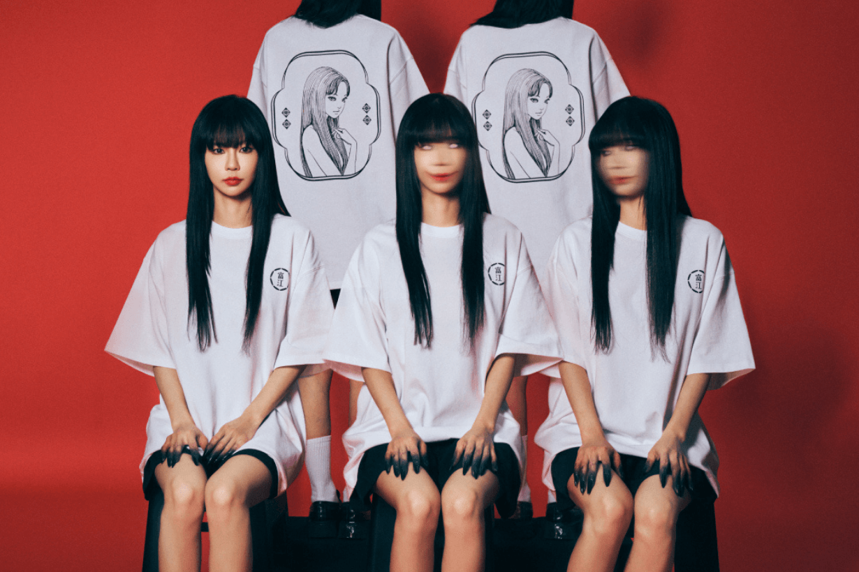 Junji Ito x he cha lou tea Maniac Collaboration