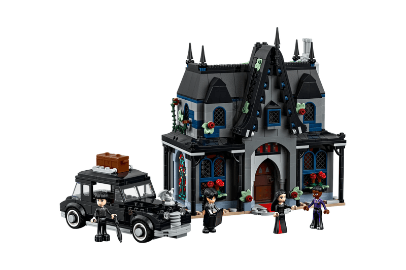 LEGO Wednesday Season 2 Morticias Cottage Things Apartment Black Dahlia Flower
