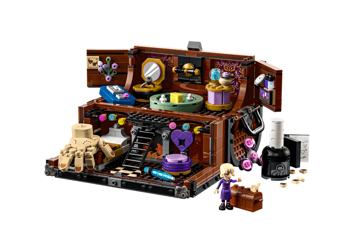 LEGO Wednesday Season 2 Morticias Cottage Things Apartment Black Dahlia Flower