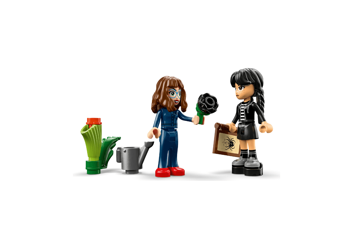 LEGO Wednesday Season 2 Morticias Cottage Things Apartment Black Dahlia Flower