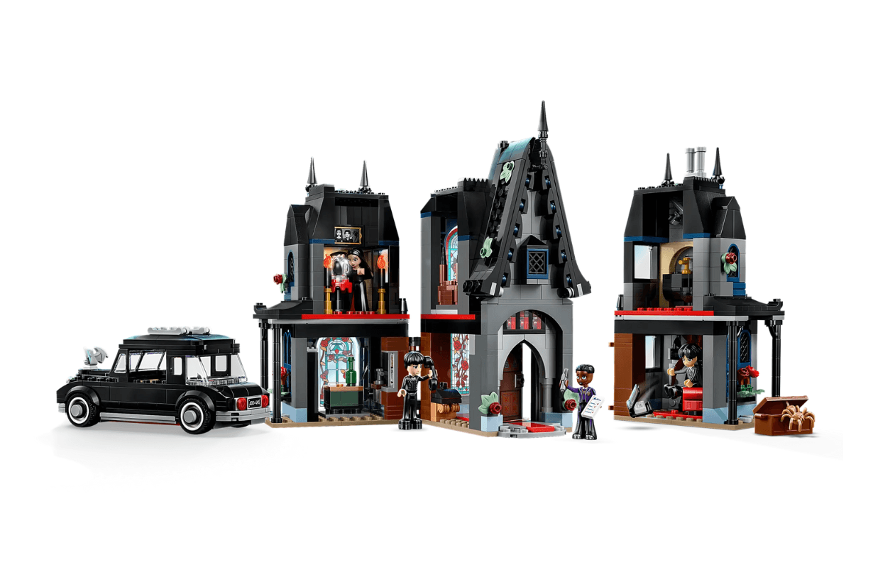 LEGO Wednesday Season 2 Morticias Cottage Things Apartment Black Dahlia Flower