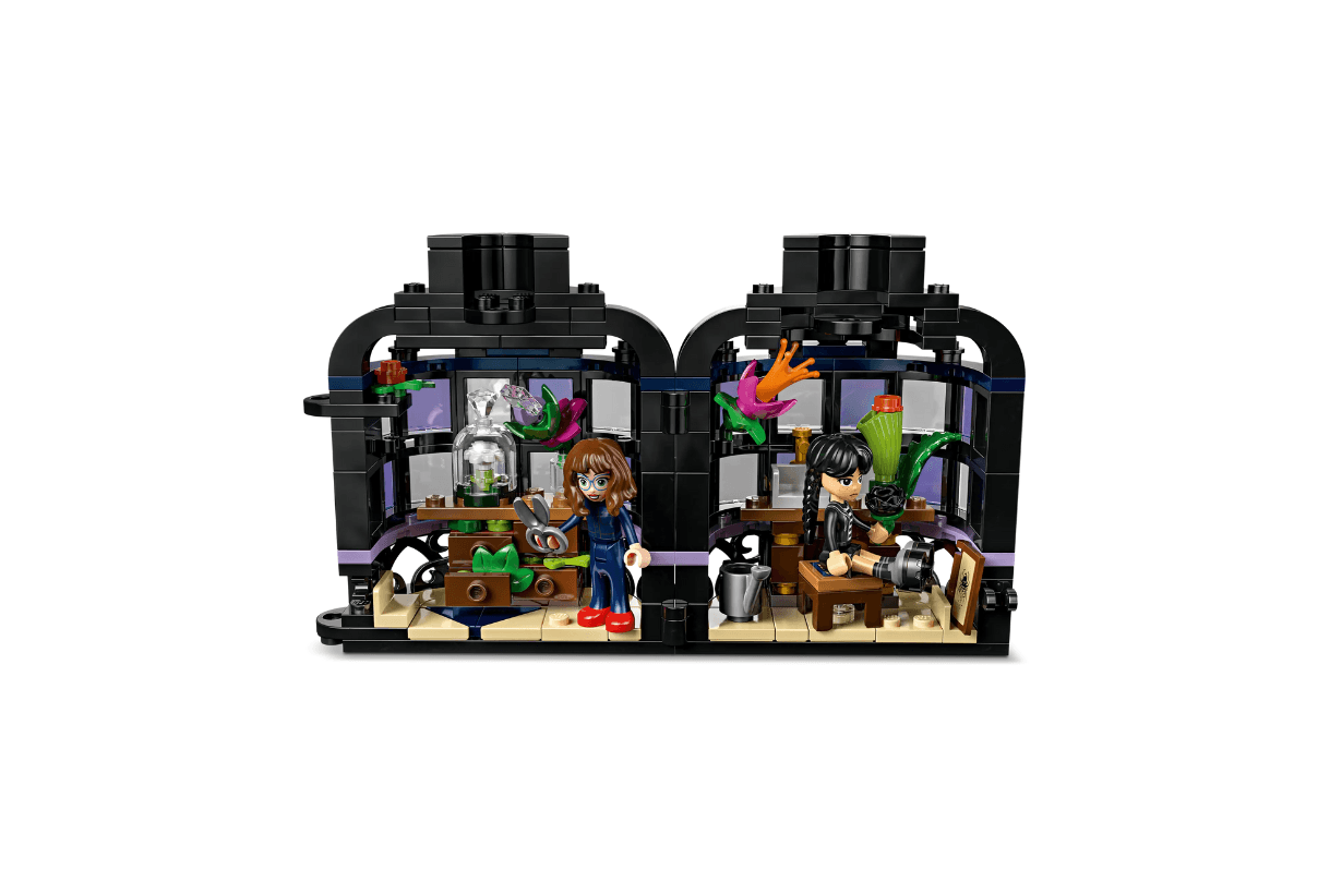 LEGO Wednesday Season 2 Morticias Cottage Things Apartment Black Dahlia Flower