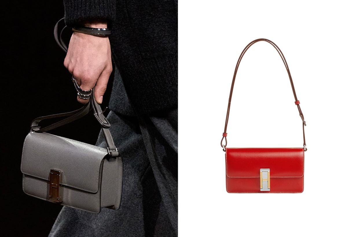 Hermès fall winter 2025 handbags highlight Besace attelée Double Longe Petit Sac Bridon Mallette