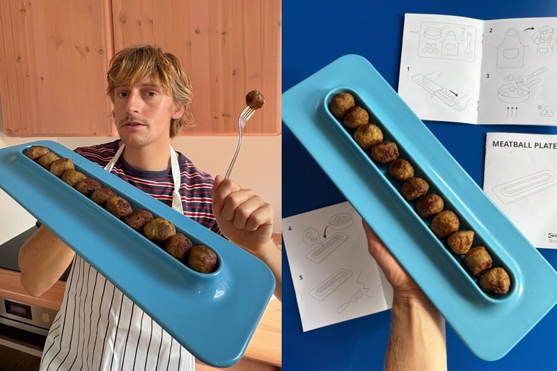 IKEA X Gustaf Westman 首個產品超荒謬？肉丸有專屬的餐盤！