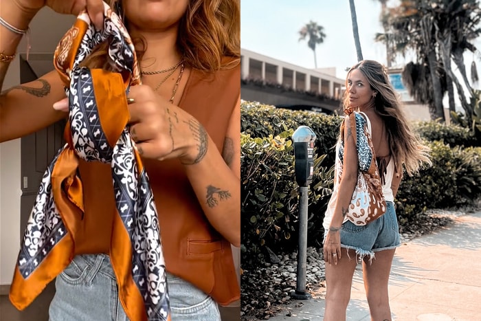 發現絲巾魔法師:必須追蹤的時髦巴西博主,3 種繫法把絲巾變成包包!