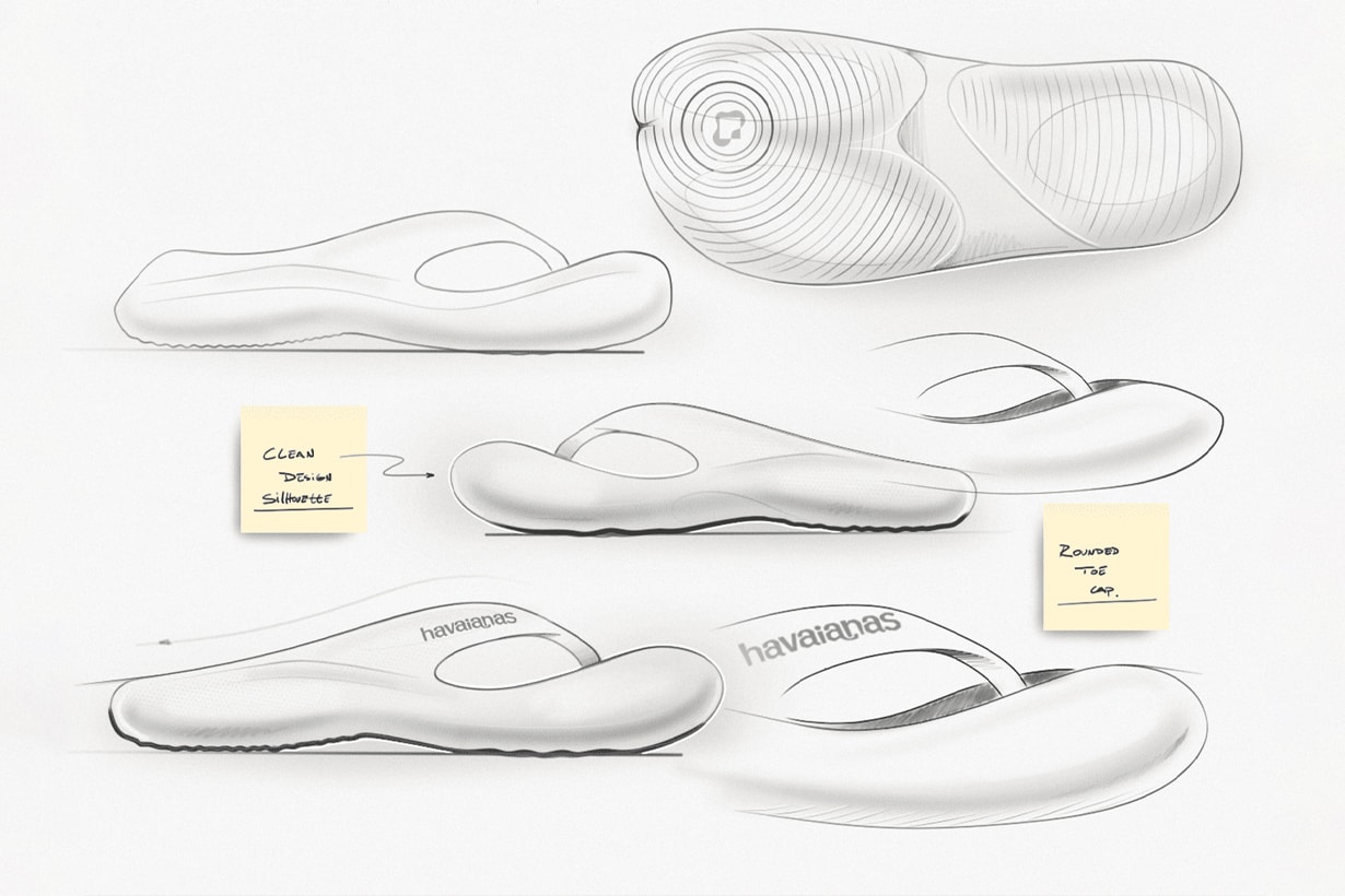 Havaianas Zellerfeld 3D print hide toe flip flops