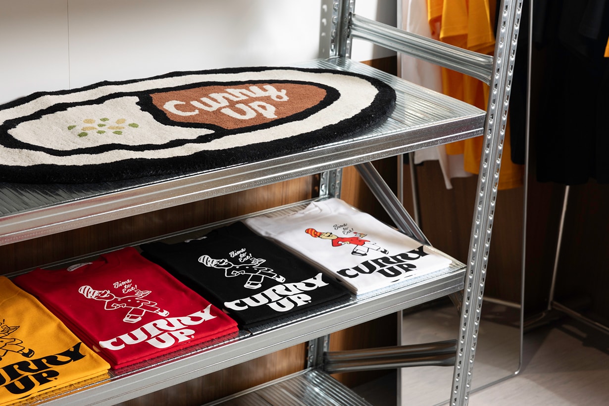 curry up taipei first pop up store limited menu products human made
