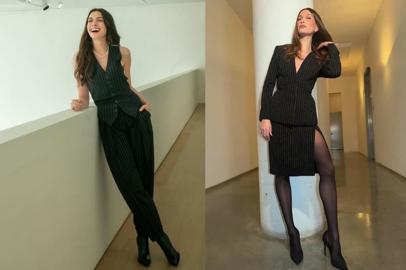 It Girls 都在穿的間條西裝套裝,上班、約會都很時髦!