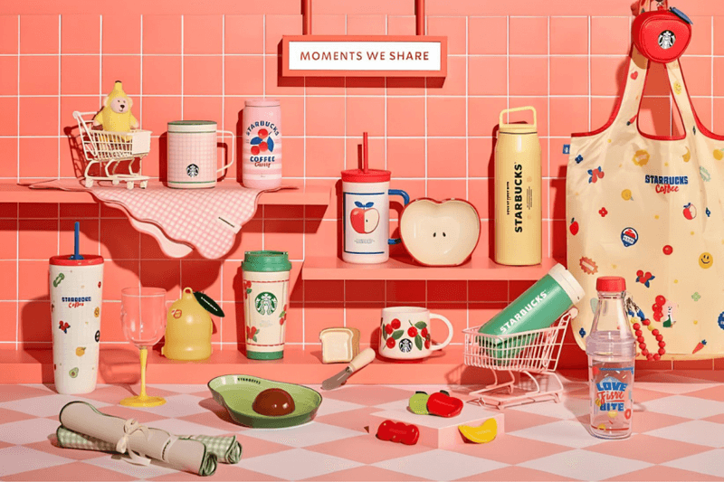 韓國 Starbucks 實在太懂少女心：水果餐盤、隨身杯、香蕉熊吊飾......玲瑯滿目的可愛新周邊登場！