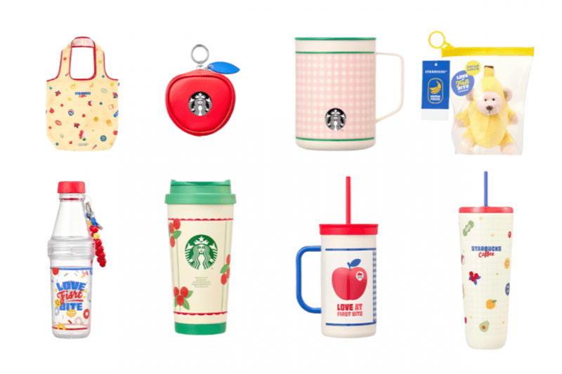 韓國 Starbucks 實在太懂少女心：水果餐盤、隨身杯、香蕉熊吊飾......玲瑯滿目的可愛新周邊登場！