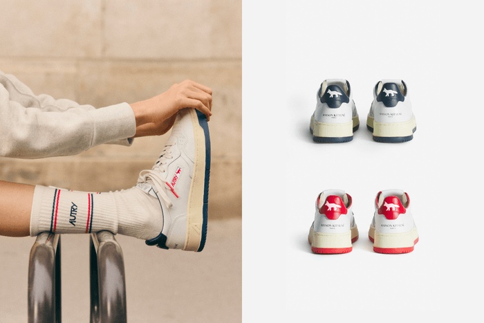 又是強強聯手:Maison Kitsuné 小狐狸 x 復古球鞋品牌 Autry,波鞋+膠囊系列登場!