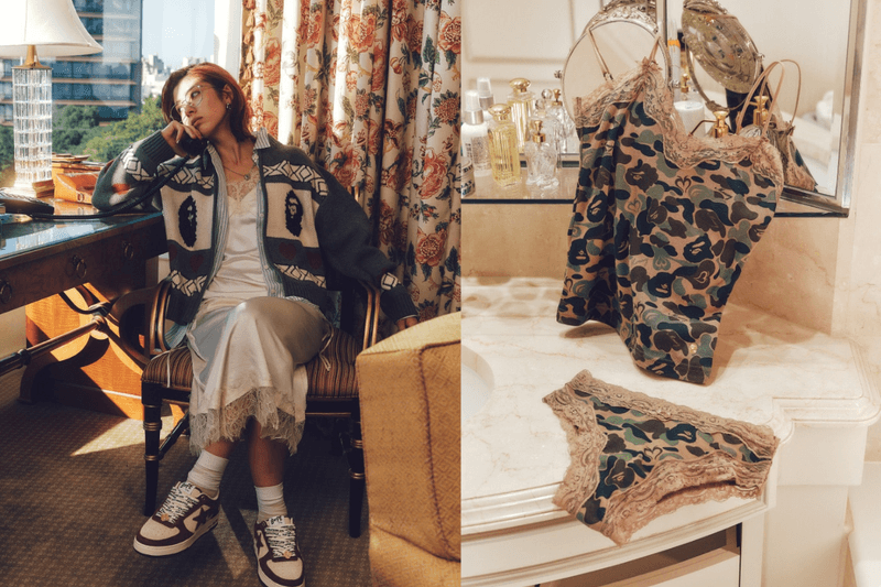 迷彩猿人遇上蕾絲:MOUSSY × BAPE 聯名系列,可甜可鹽的街頭酷女生必收!