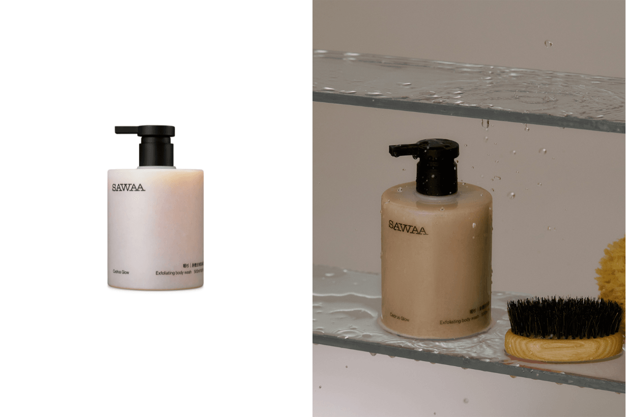 POPBEE Circle SAWAA exfoliating body wash Lotion