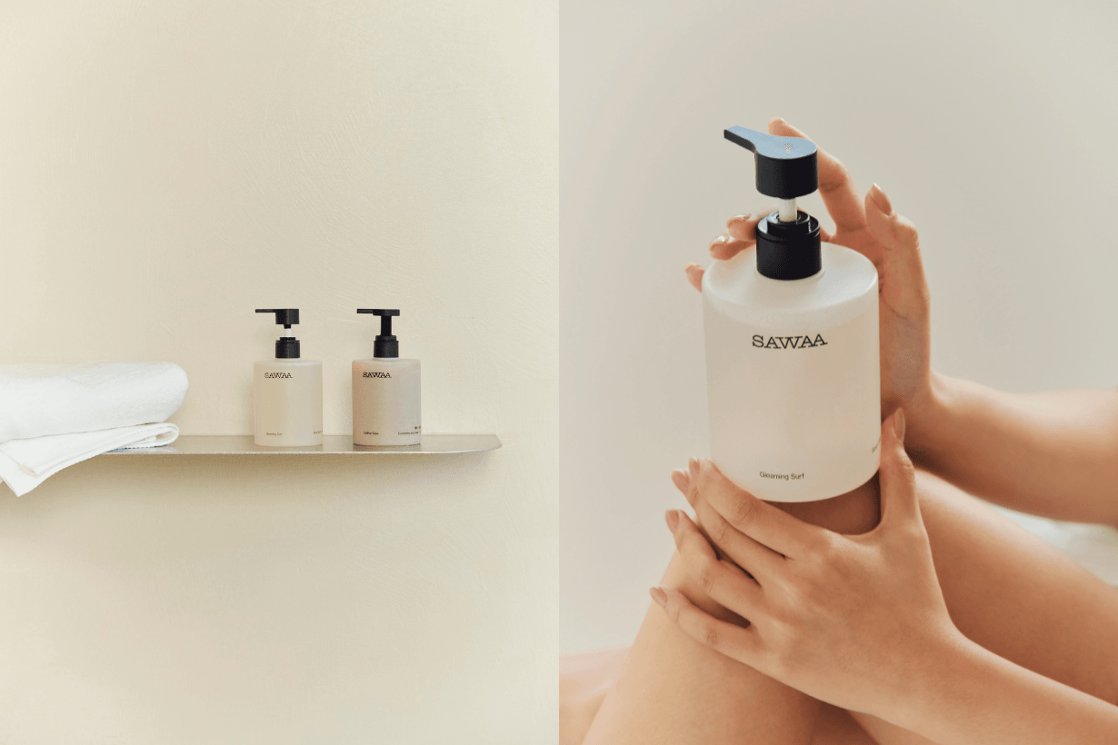 POPBEE Circle SAWAA exfoliating body wash Lotion