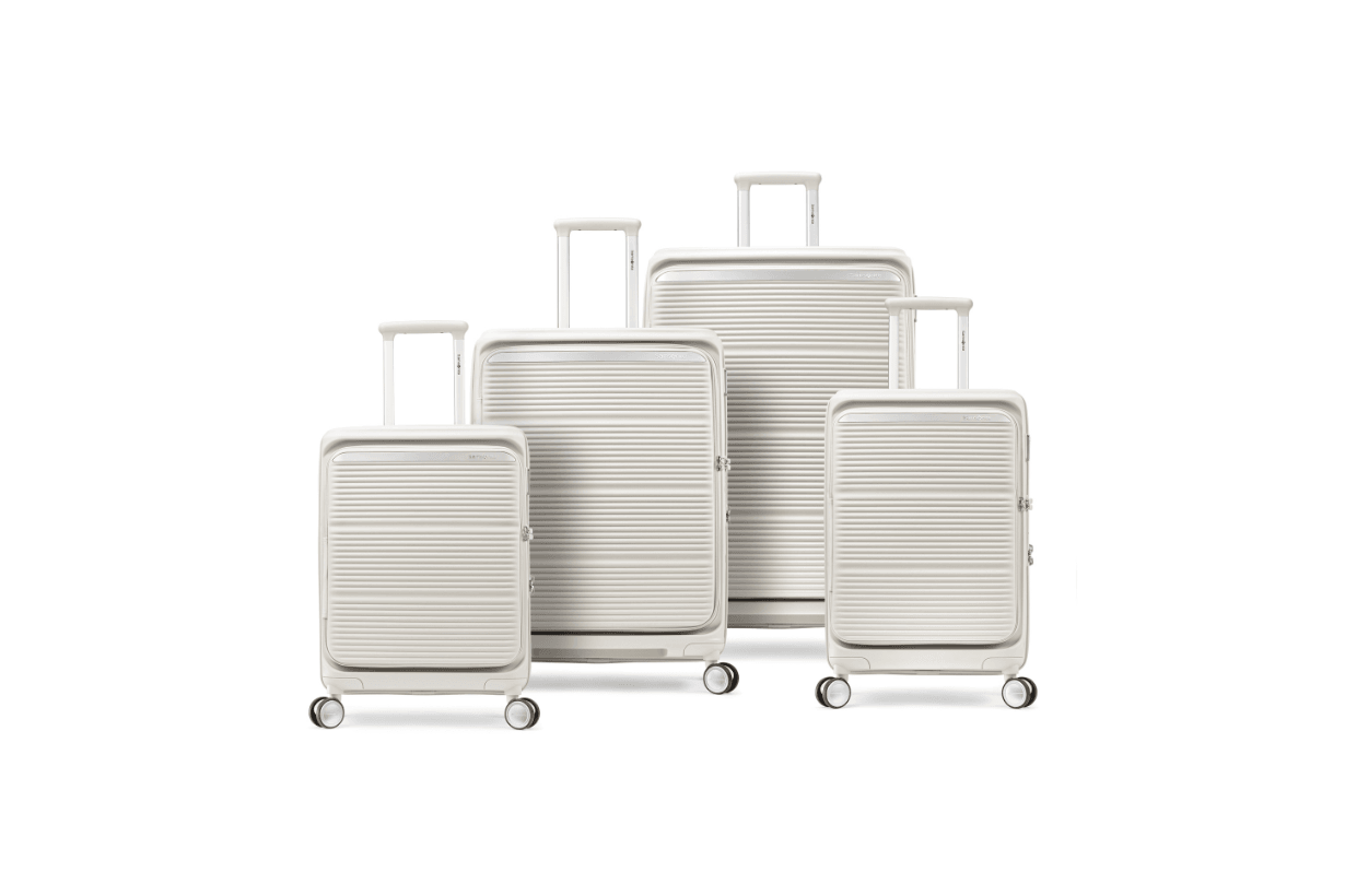 Samsonite Paralux release white suitcase