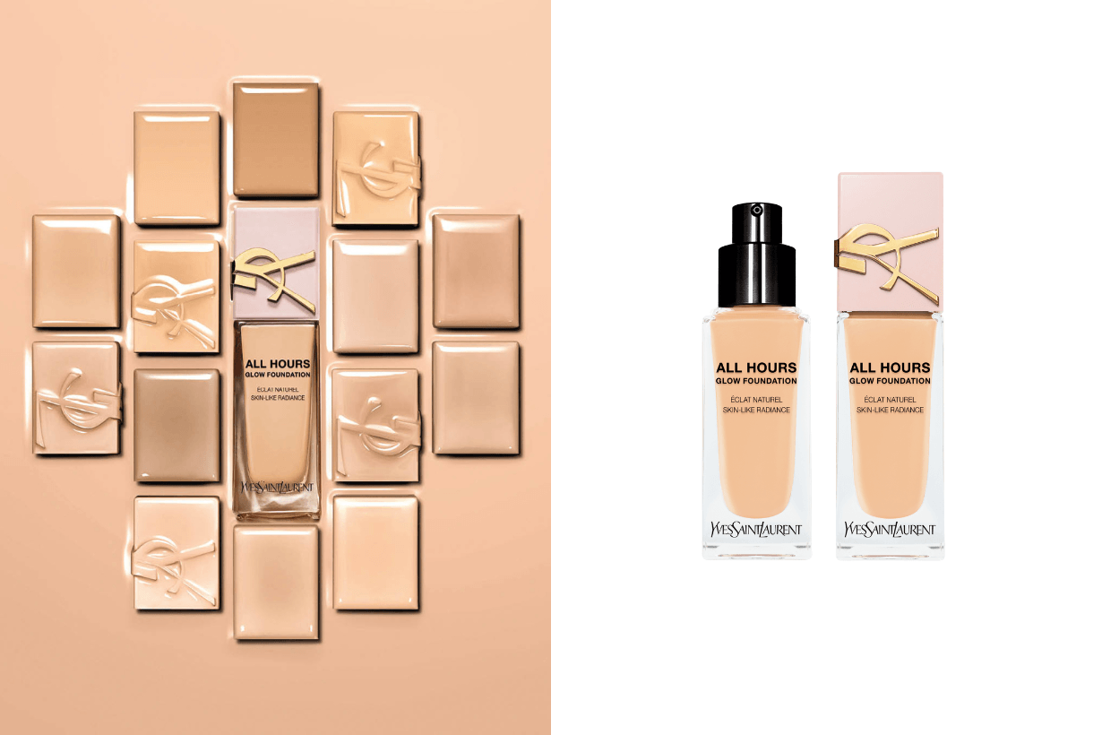 YSL new all hours glow foundation rose