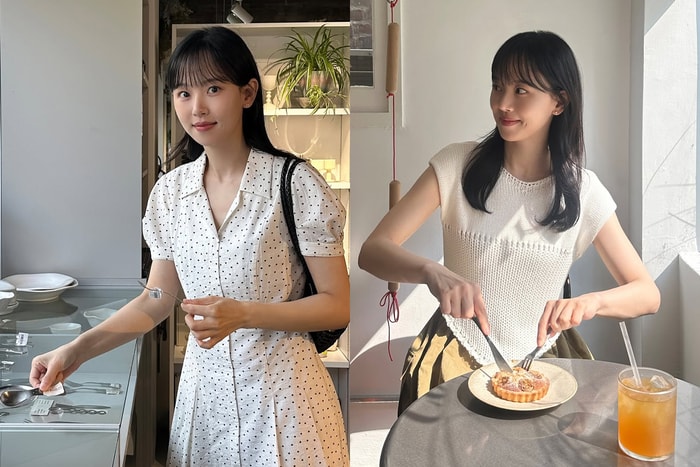 在作品中總是飾演絕世美人的姜漢娜,私下是個甜姐兒:為你示範最減齡「韓風穿搭」