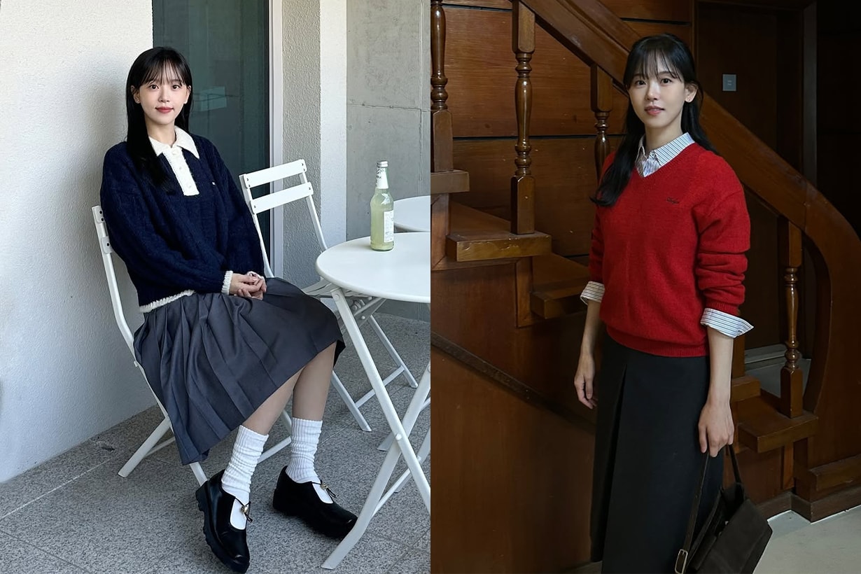 在作品中總是飾演絕世美人的姜漢娜，私下是個甜姐兒：為你示範最減齡「韓風穿搭」