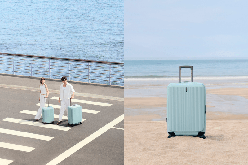 盛夏旅行中，帶上這一抹低飽和的柔霧藍：eminent 人氣行李箱最美新色登場！