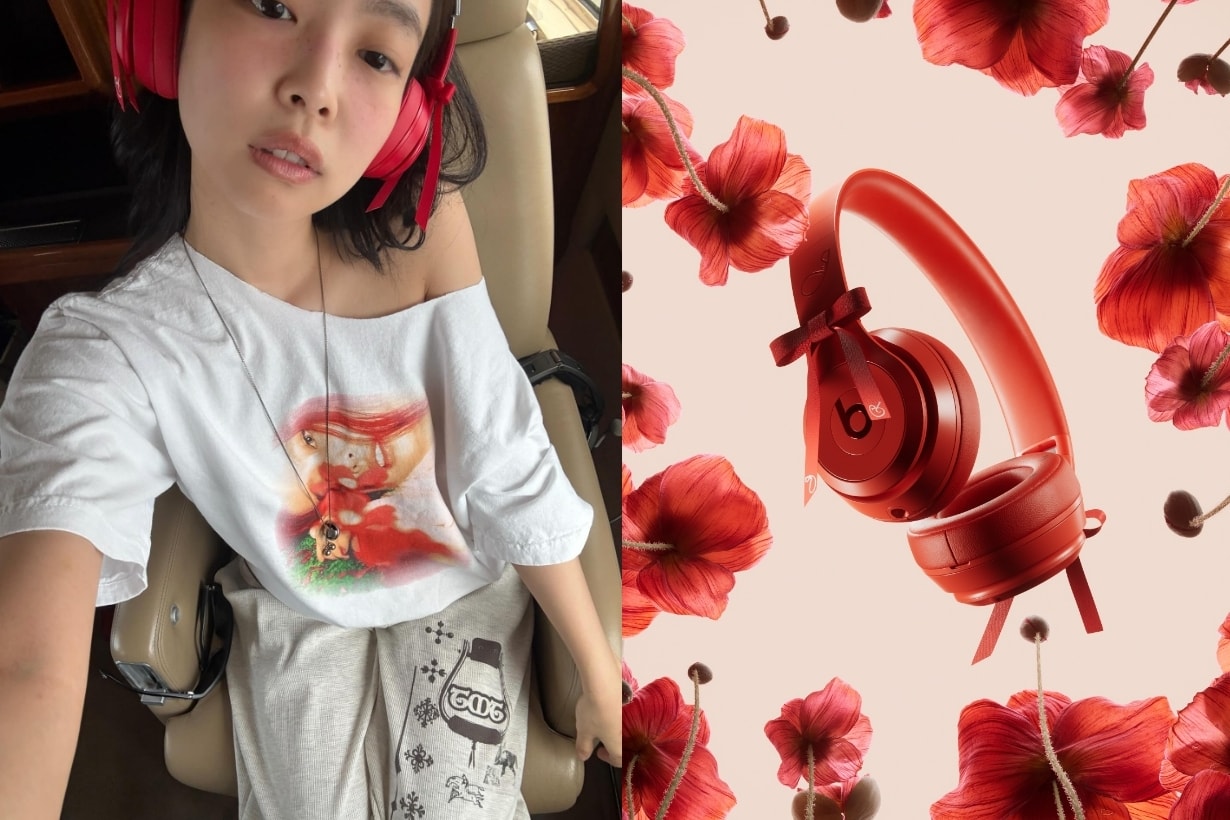 Jennie X Beats:Ruby Red+蝴蝶結是讓人 100% 心動的組合!