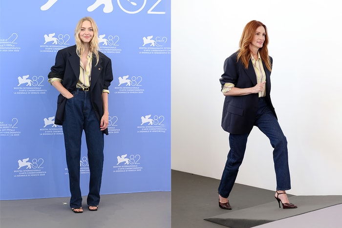 不是普通的撞衫事件:威尼斯影展這一套,竟是 Amanda 向 Julia「借」的!