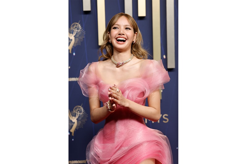 lisa emmy awards red carpet easter egg bvlgari Lever Couture story behind thai culture