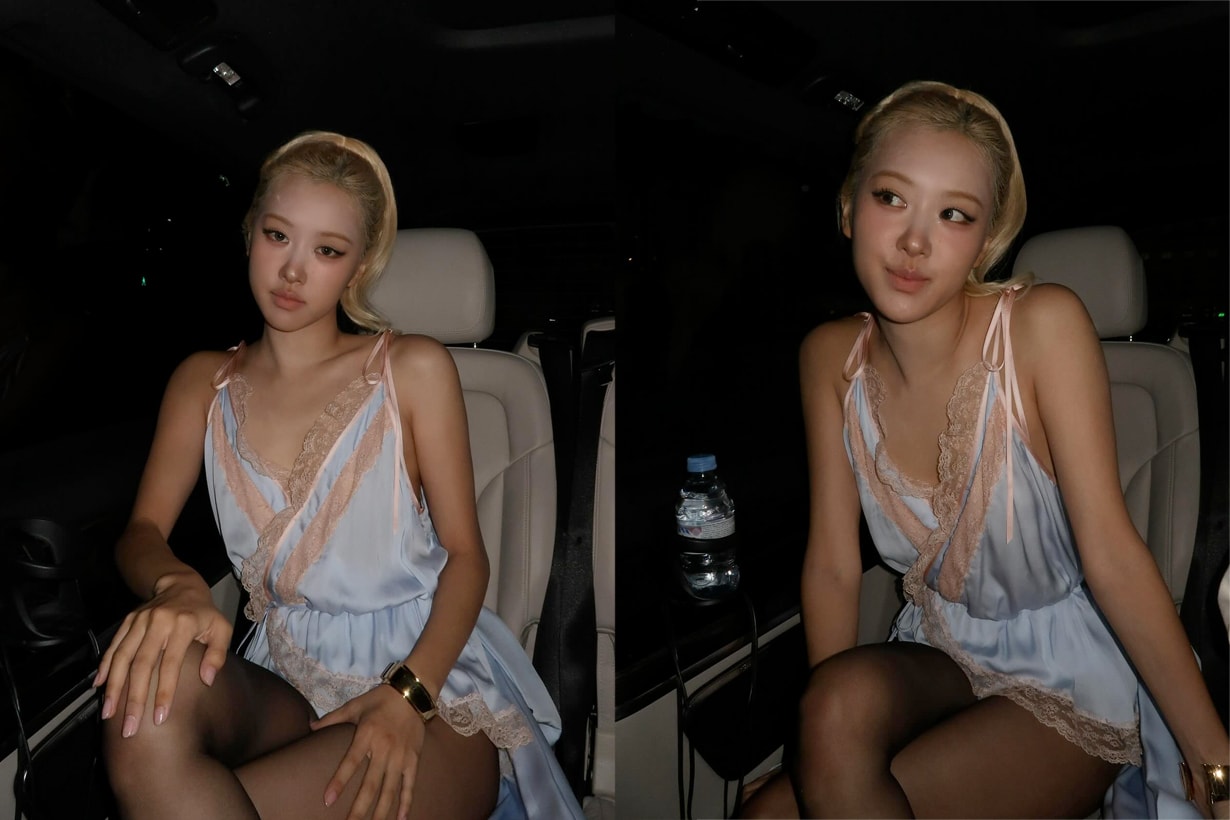 Rosé saint laurent paris fashion week outfit 2026 ss