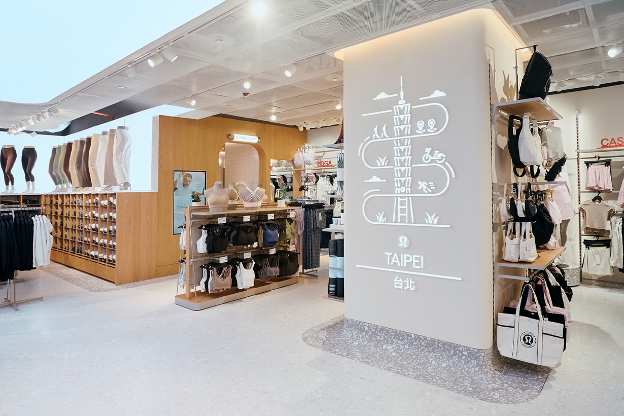 lululemon taipei 101 new re opening store