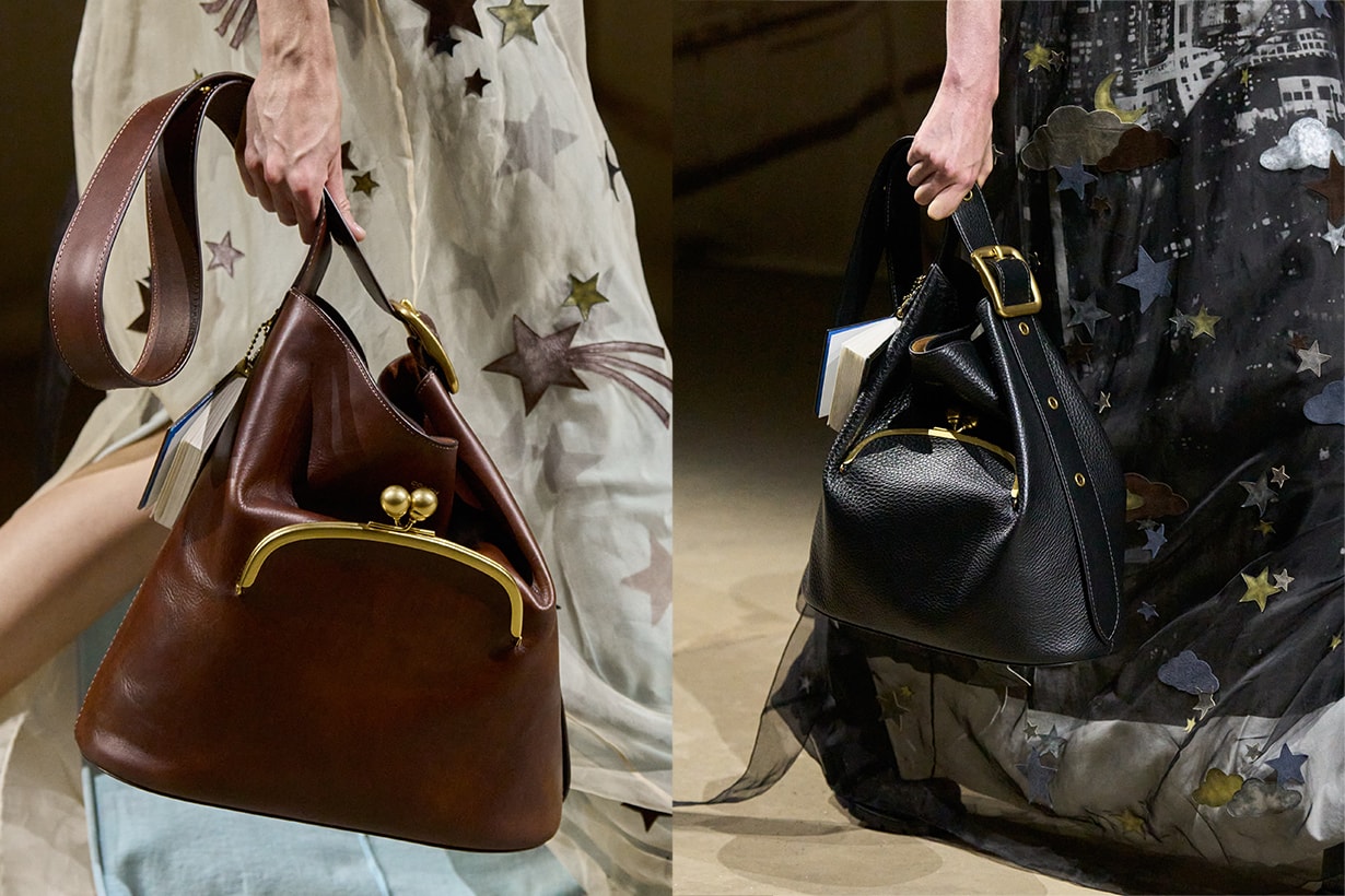 coach 2026 spring runway hightlight bag detail kisslock