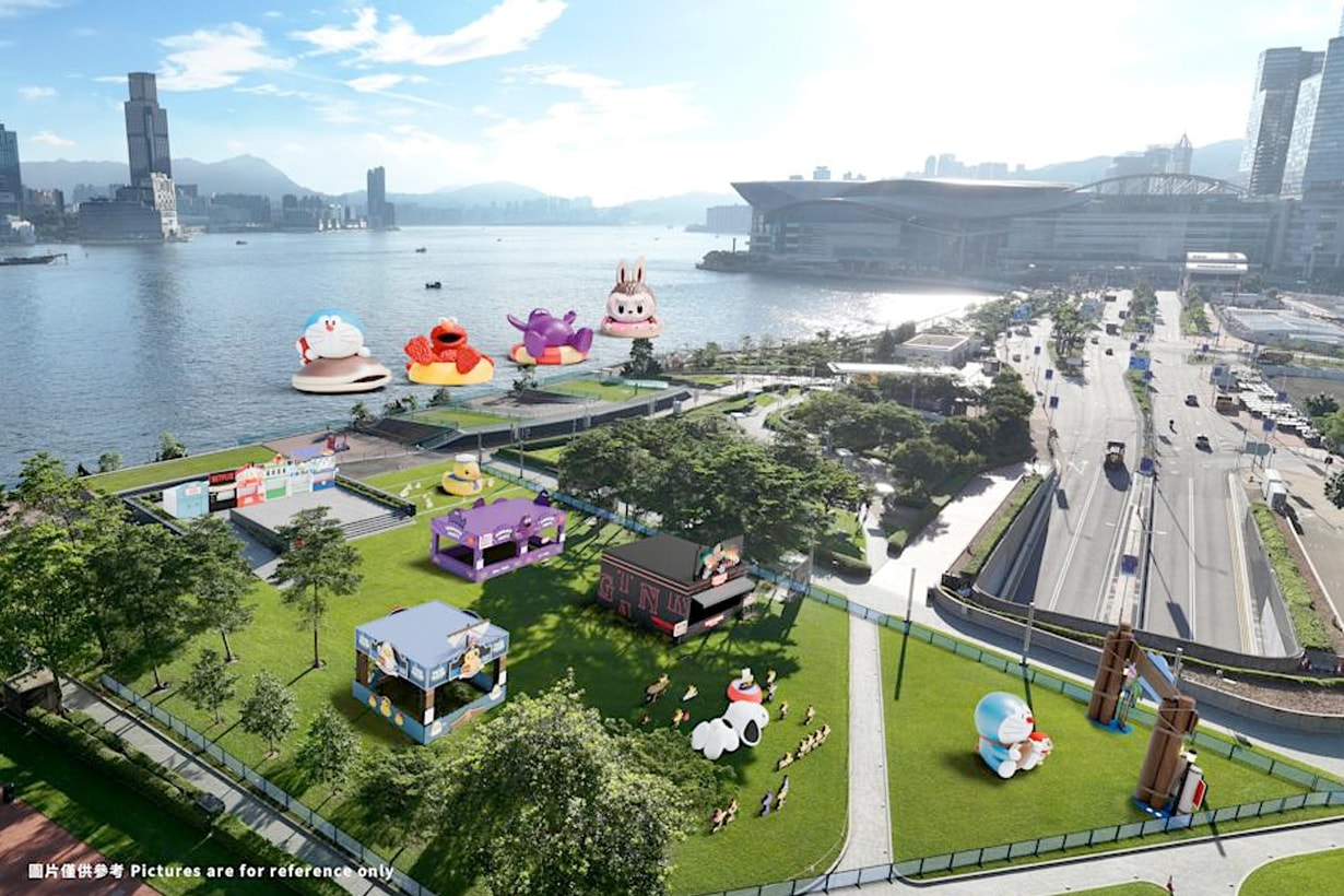 water parade AllRightsReserved kaws labubu doraemon Grimace elmo market highlight when where hong kong 2025