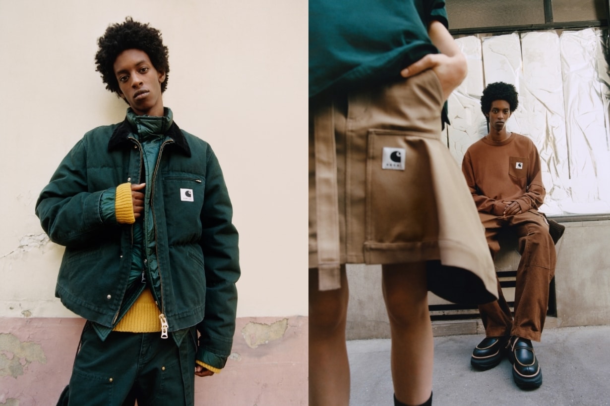 sacai x  Carhartt WIP 聯乘第三彈，型格女生搶著買！
