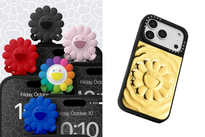 微笑小花來了!村上隆 X CASETiFY第三波聯名登場,立體波紋手機殼、造型人偶實在太燒!
