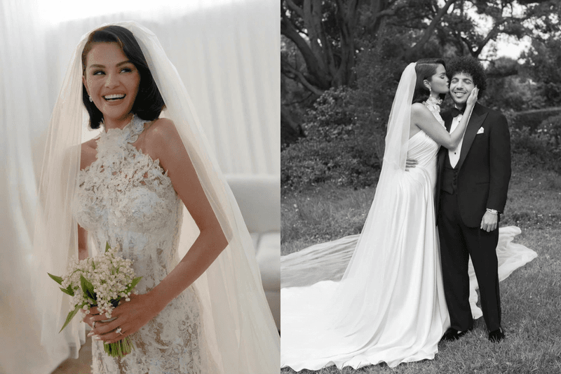 幸福新娘登場:Selena Gomez 曬出超甜婚紗照,藏在絕美禮服裡的小巧思太浪漫!
