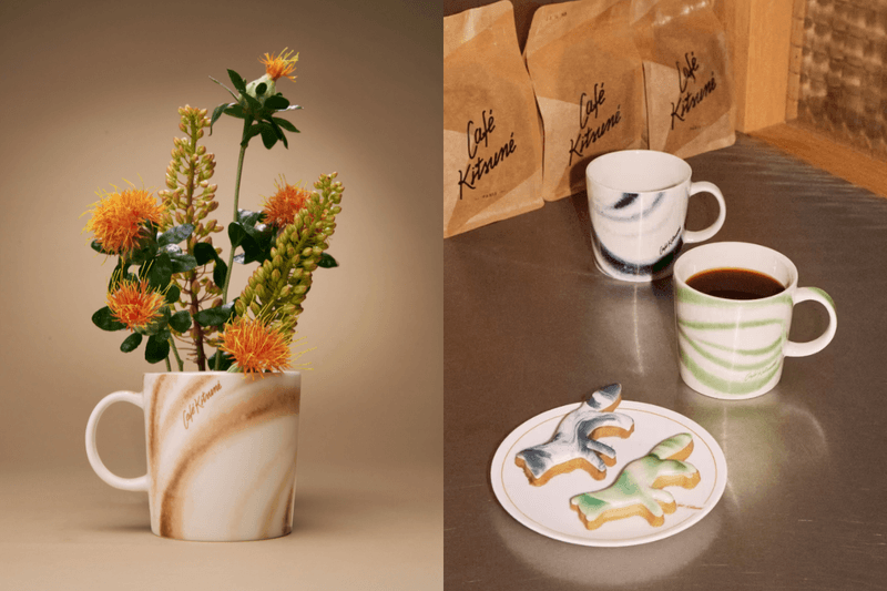 Cafe Kitsune x Iittala collection Teema mugs 