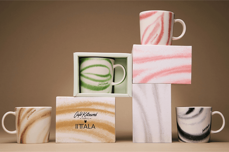 Cafe Kitsune x Iittala collection Teema mugs