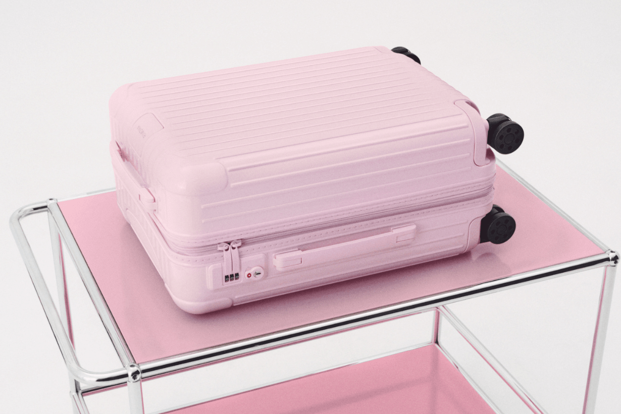 RIMOWA Ballerina Pink Essential Cabin Check-In L Trunk Plus release info
