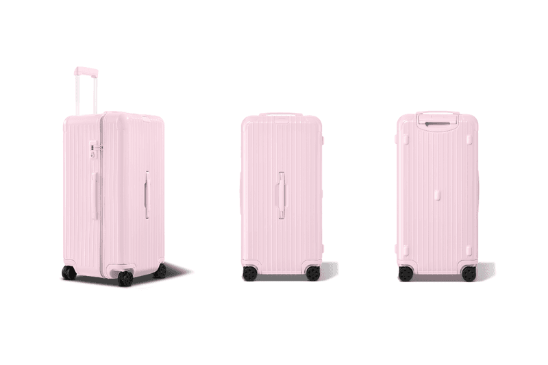 RIMOWA Ballerina Pink Essential Cabin Check-In L Trunk Plus release info
