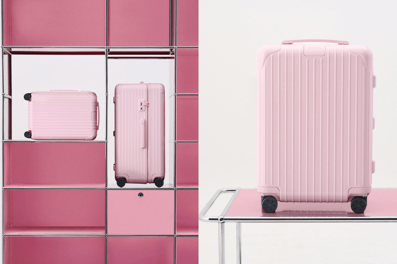 RIMOWA Ballerina Pink Essential Cabin Check-In L Trunk Plus release info
