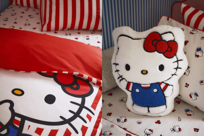 一秒變 Hello Kitty 主題屋：H&M Home 聯名系列限量開賣，超萌拖鞋、地毯、靠枕...讓你家瞬間療癒滿分！