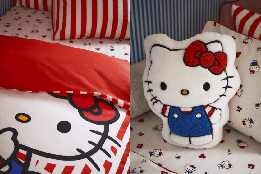 一秒變 Hello Kitty 主題屋:H&M Home 聯名系列限量開賣,超萌拖鞋、地毯、靠枕...讓你家瞬間療癒滿分!