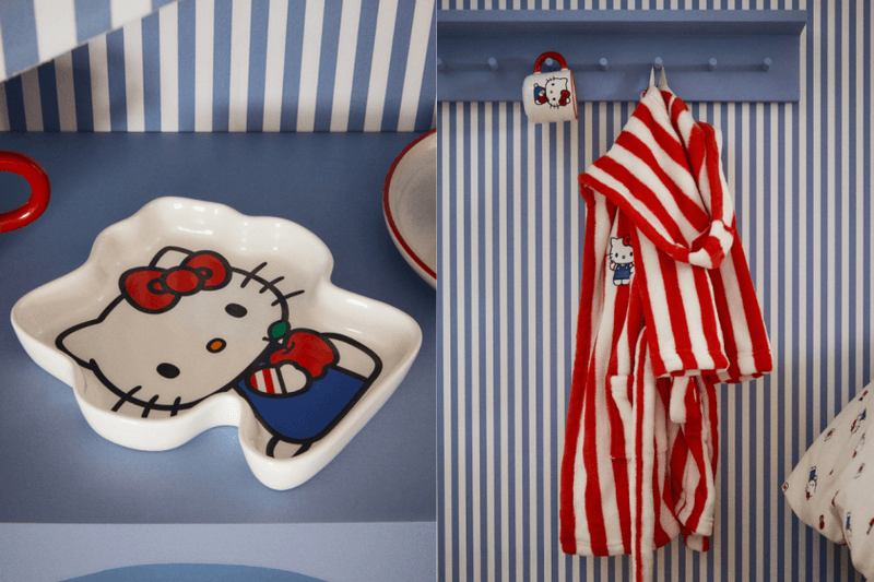 一秒變 Hello Kitty 主題屋：H&M Home 聯名系列限量開賣，超萌拖鞋、地毯、靠枕...讓你家瞬間療癒滿分！