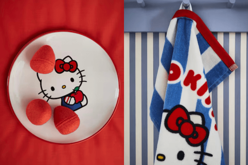 一秒變 Hello Kitty 主題屋：H&M Home 聯名系列限量開賣，超萌拖鞋、地毯、靠枕...讓你家瞬間療癒滿分！