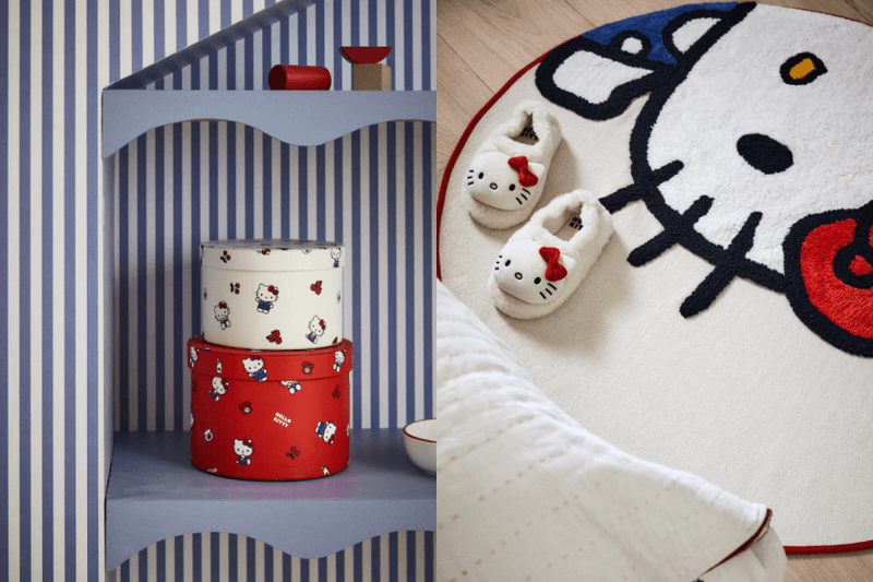 一秒變 Hello Kitty 主題屋：H&M Home 聯名系列限量開賣，超萌拖鞋、地毯、靠枕...讓你家瞬間療癒滿分！