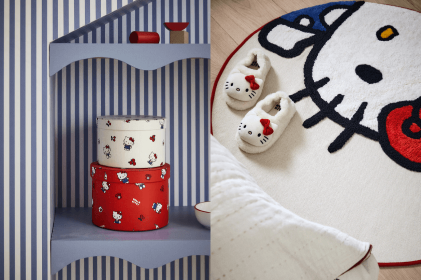 一秒變 Hello Kitty 主題屋:H&M Home 聯名系列限量開賣,超萌拖鞋、地毯、靠枕...讓你家瞬間療癒滿分!