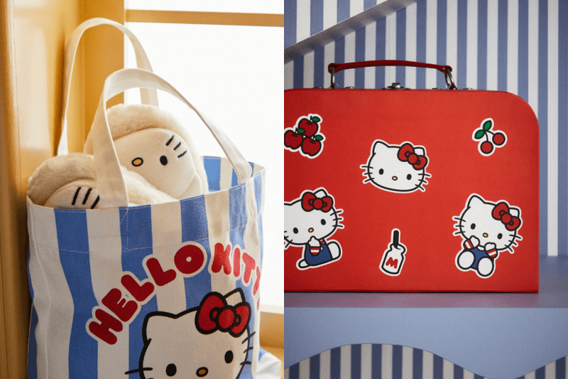 一秒變 Hello Kitty 主題屋：H&M Home 聯名系列限量開賣，超萌拖鞋、地毯、靠枕...讓你家瞬間療癒滿分！