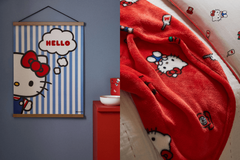 一秒變 Hello Kitty 主題屋：H&M Home 聯名系列限量開賣，超萌拖鞋、地毯、靠枕...讓你家瞬間療癒滿分！