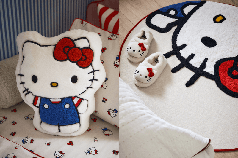 一秒變 Hello Kitty 主題屋:H&M Home 聯名系列限量開賣,超萌拖鞋、地毯、靠枕...讓你家瞬間療癒滿分!