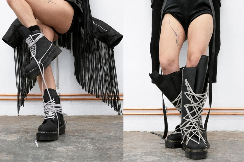 Rosé 也收藏的聯名系列！Dr. Martens X Rick Owens 再次聯乘，型格設計繼續燒I