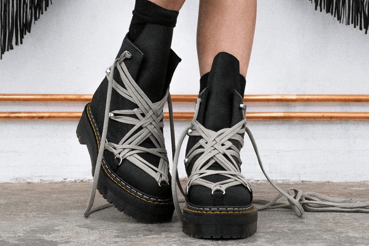 Rosé 也收藏的聯名系列！Dr. Martens X Rick Owens 再次聯乘，型格設計繼續燒