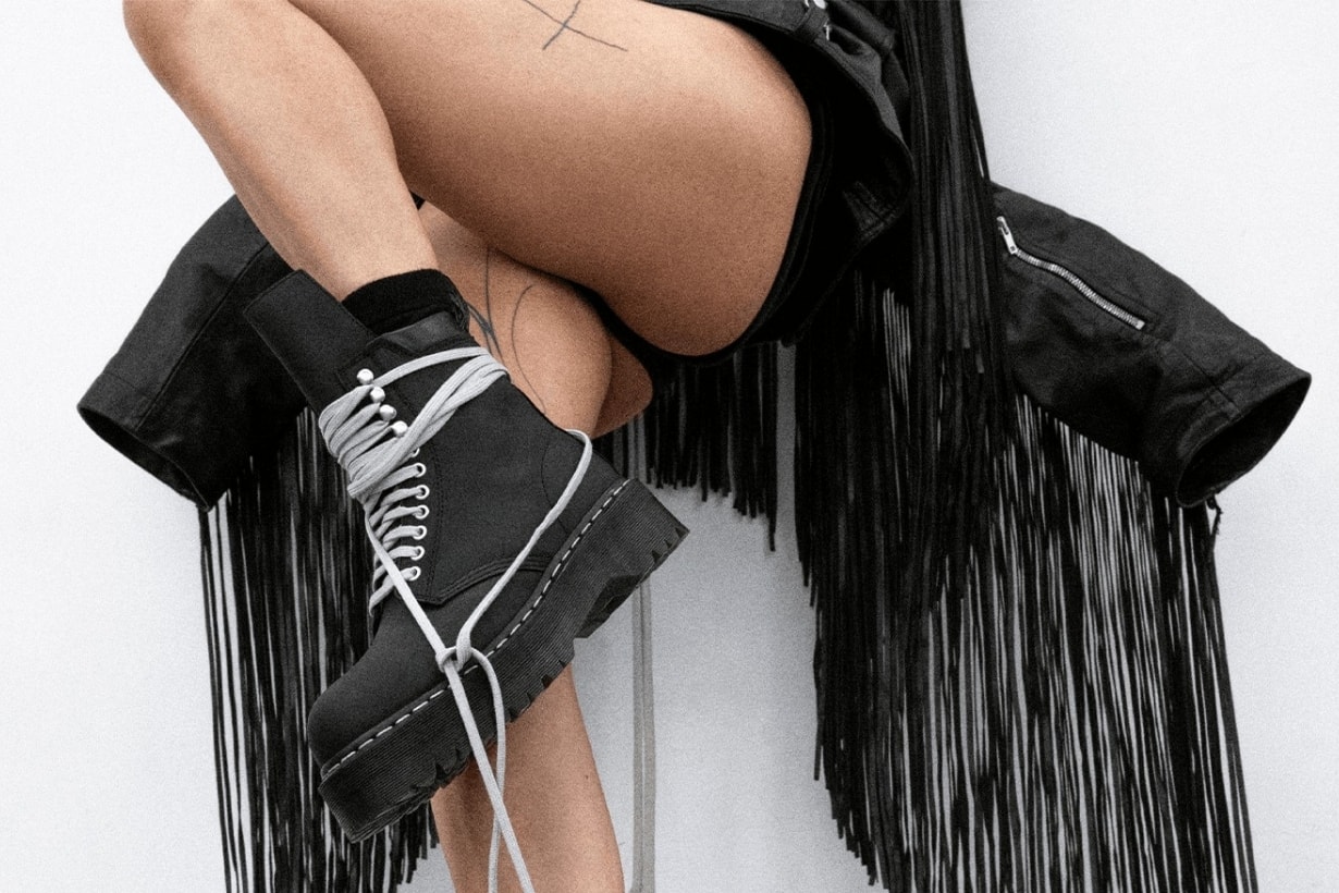 Rosé 也收藏的聯名系列！Dr. Martens X Rick Owens 再次聯乘，型格設計繼續燒